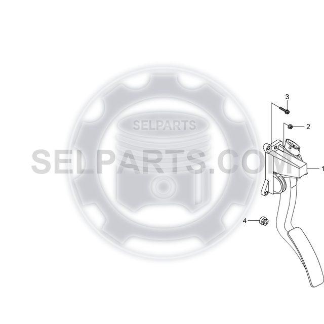 Accelerator Pedal Module 2055008D20 Ssangyong REXTON RODIUS D20R/D22R