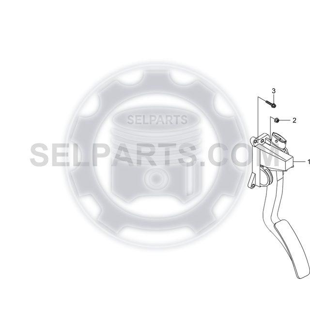 Genuine Accel Pedal Module 2055032000 for Ssangyong KORANDO SPORTS 2012~2018