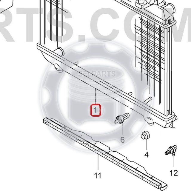 Genuine Cooling Radiator 2131006310 Ssangyong KORNADO MT Turbo