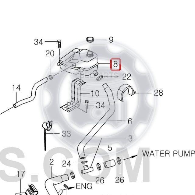 Genuine Reservoir Tank Ssanyong MUSSO SPORTS KORANDO