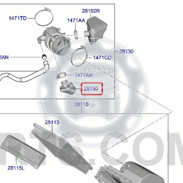 Genuine RESONATOR ASSY for Hyundai Palisade #28190C5200