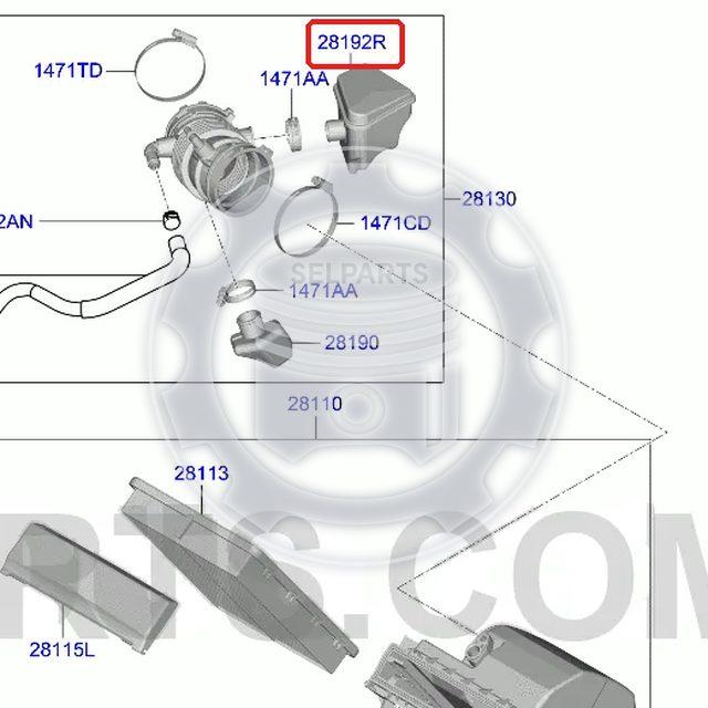 Genuine RESONATOR for Hyundai Palisade #28192S8200