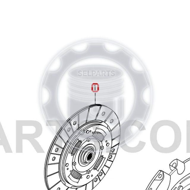 Clutch Disc & Cover Set 3010008551+3020008550 REXTON, MUSSO SPORTS 662LA DMF