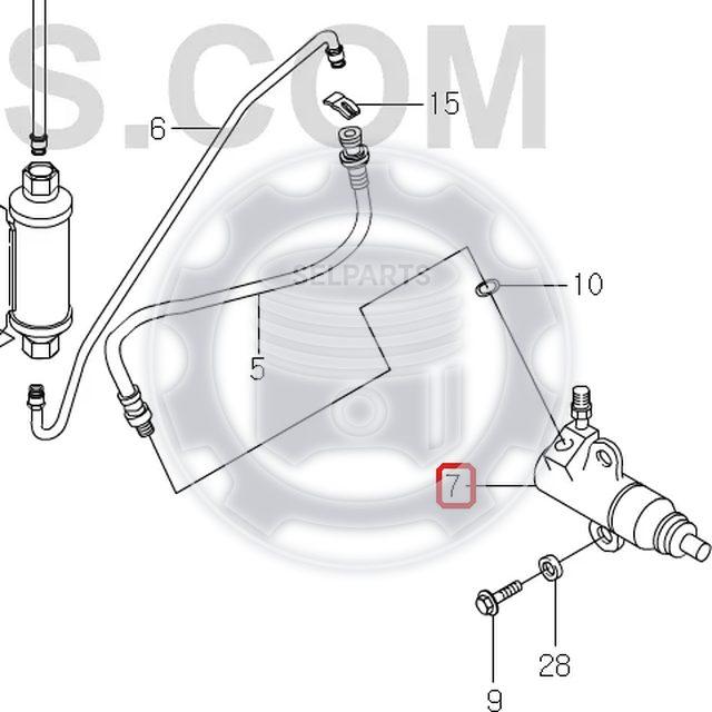 Genuine Clutch Release Cylinder for Ssangyong MUSSO/SPORTS,KORANDO 3054005012X