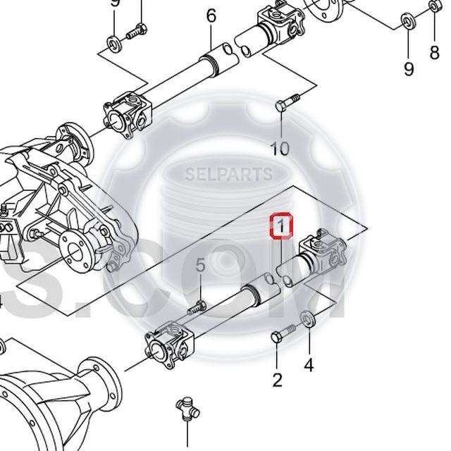 Genuine Front Propeller Shaft for Ssangyong MUSSO KORANDO +E32 Only