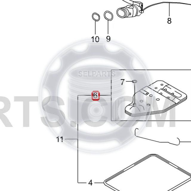 Auto TM Filter & Gasket for MUSSO/SPORTS,KORANDO,ACTYON,REXTON #3630032000+