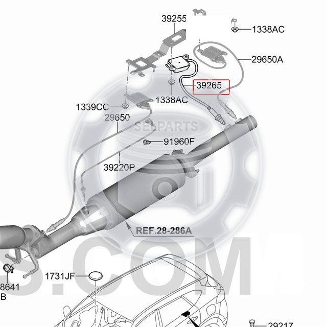 OEM PM Sensor for Hyundai TUCSON, KIA SPORTAGE 392652U250