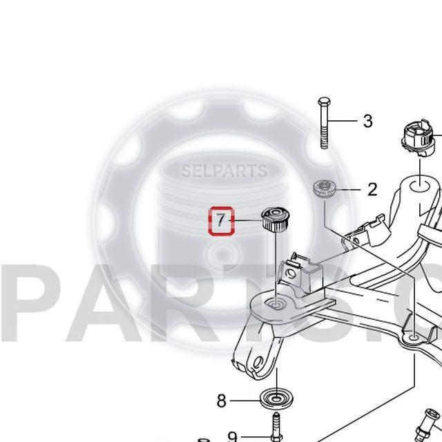 Ssangyong Subframe Front Rubber Mounting Pair for RODIUS STAVIC 04~12