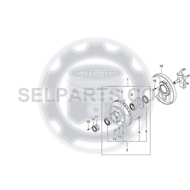 Genuine Front Brake Disc for Ssangyong MUSSO/SPORTS,KORANDO,REXTON 4144106210