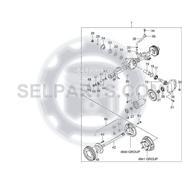 Differential Case for ACTYON/SPORTS,KYRON,REXTON,MUSSO2 H/DYMOS 4371008250