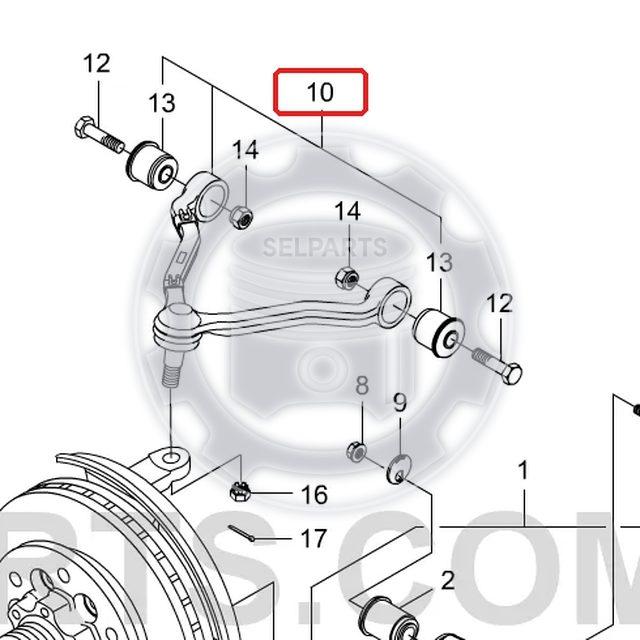 Genuine Front Suspension Upper Arm Right Ssangyong ACTYON/SPORTS,KYRON,REXTON