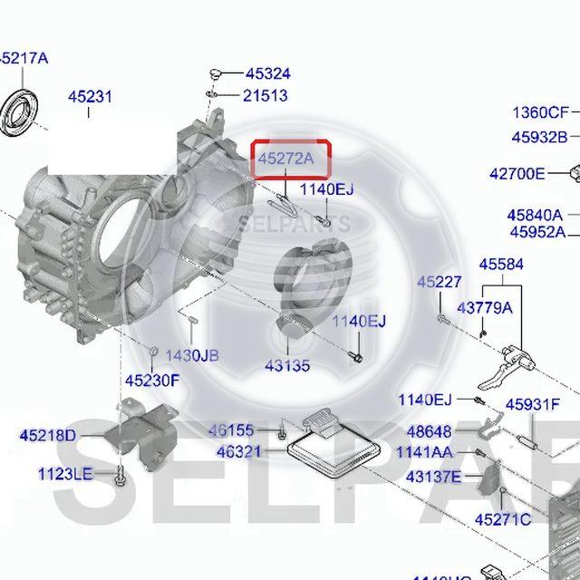 Genuine PIPE for Hyundai Sonata #452724G610