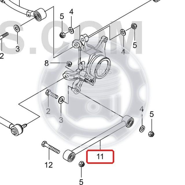Genuine Rear Thrust Link for Ssangyong STAVIC2/TURISMO 4551014100