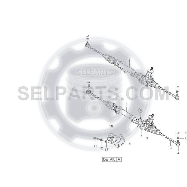 Steering Gear Linkage for Ssangyong MUSSO/SPORTS,KORANDO +MANDO,LHD #4651005755