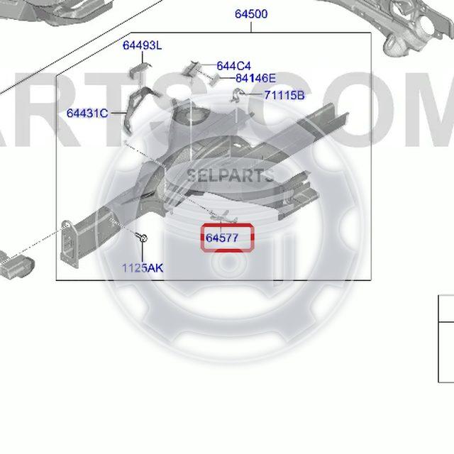 Genuine BRACKET ASSY-FENDER & BPR MTG,LH for Hyundai Palisade #64577S8000