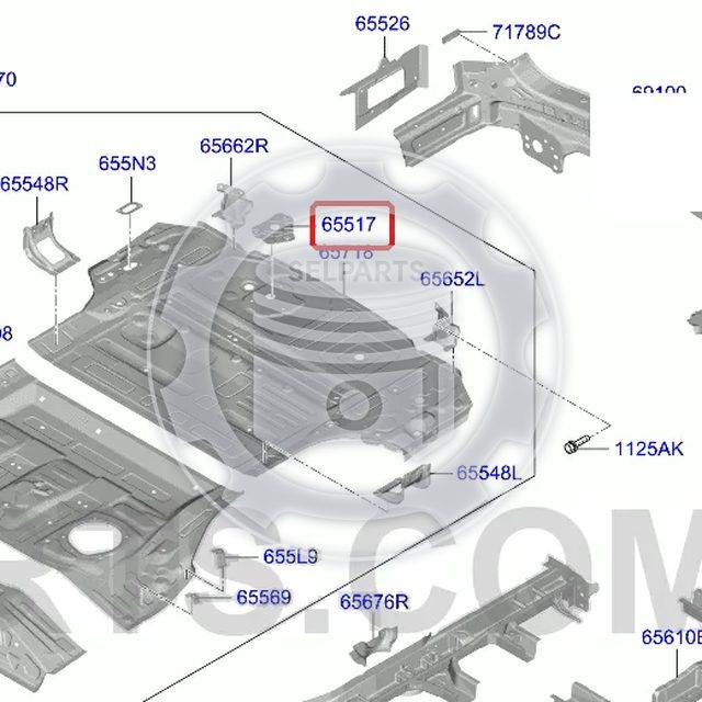 Genuine BRACKET ASSY-SPARE TIRE MTG for Hyundai Palisade #65583S9000