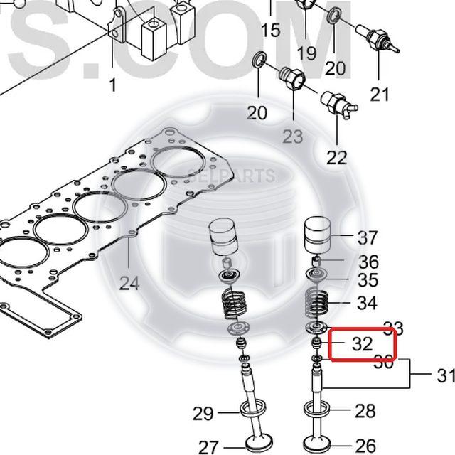 Exhaust & Intake Valve Stem Seal 10 pcs Ssangyong REXTON ISTANA MB100