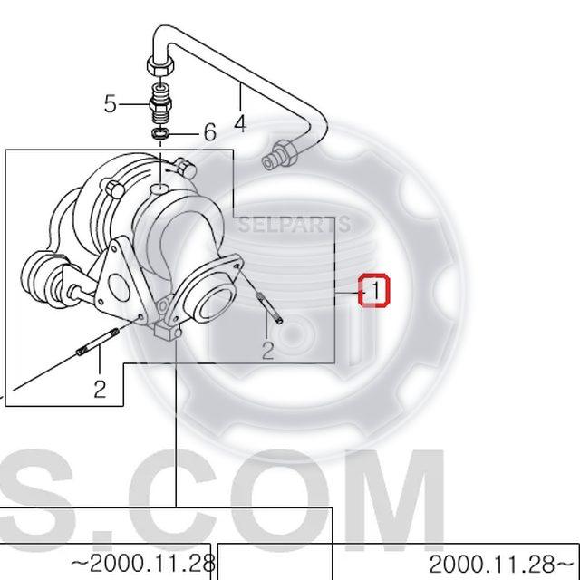 Remanufactured Turbocharger Ssangyong MUSSO OM661LA 98~05