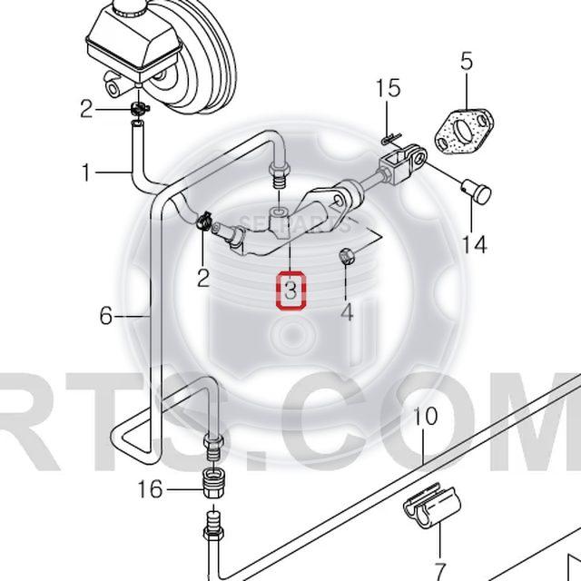 Ssangyong Istana Genuine Clutch Master Cylinder 6612903412