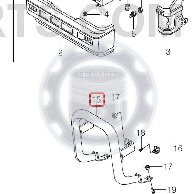 Genuine Front Guard Bar for MB VAN 100,140, ISTANA #6618803055