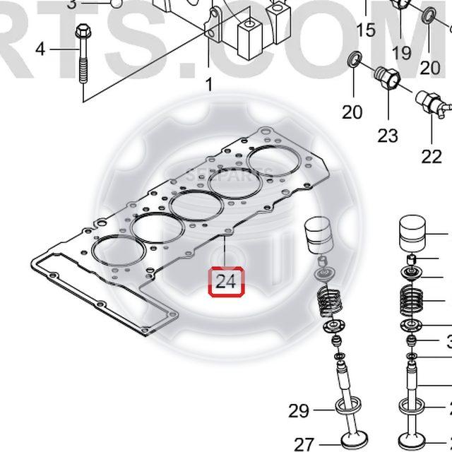Cylinder Head Gasket 6620163220 Ssangyong REXTON, MUSSO SPORTS 662LA