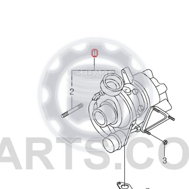 Turbocharger for Ssangyong REXTON +662LA #6620903280
