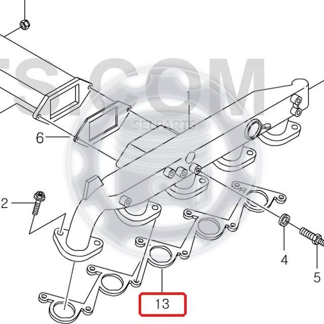Intake Manifold Gasket for ISTANA,KORANDO,REXTON +OM662 #6621410280