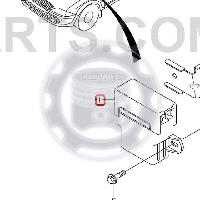 Genuine Preheating Time Relay 6625453532 Ssangyong ISTANA, MUSSO SPORTS
