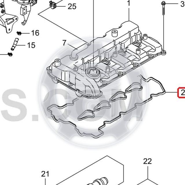 Cylinder Head Cover Gasket for Ssangyong ACTYON/SPORTS,KYRON,REXTON +D20DT 6640160121
