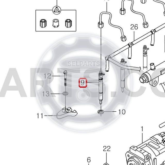 Ssangyong Genuine Injector ACTYON/SPORTS,KYRON,REXTON +D20DT