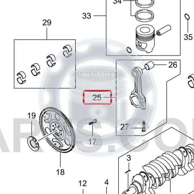 Genuine Connecting Rod for Ssangyong ACTYON/SPORTS,KYRON,REXTON 6640300220