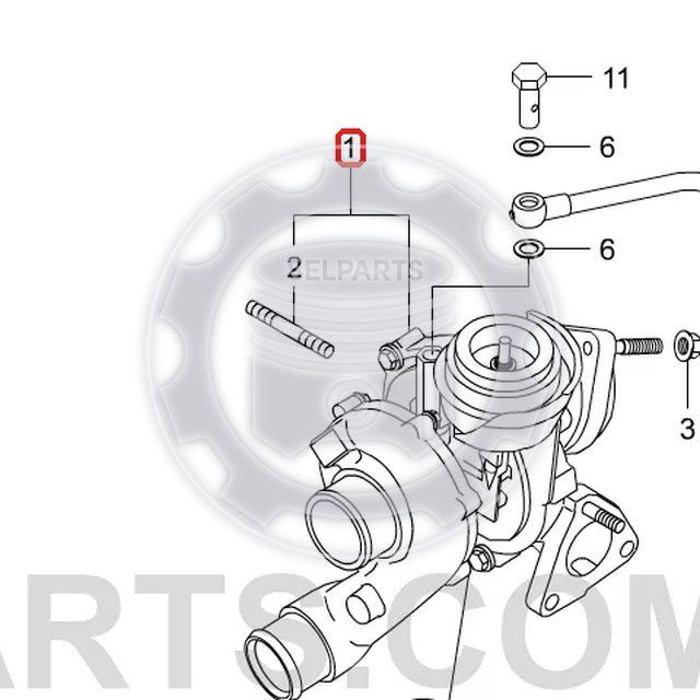 Genuine Turbocharger ACTYON,KYRON,REXTON,ACTYON SPORTS +D20DT