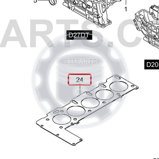 Cylinder Head Gasket 6650160520 Ssangyong STAVIC, KYRON,REXTON +D27DT