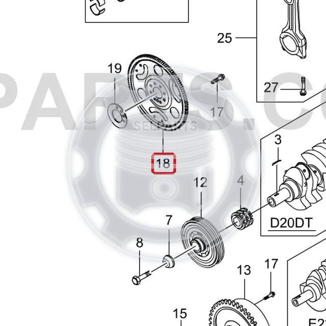 Genuine Drive Plate Kit 6650300612+ Ssangyong RODIUS ACTYON SPORTS