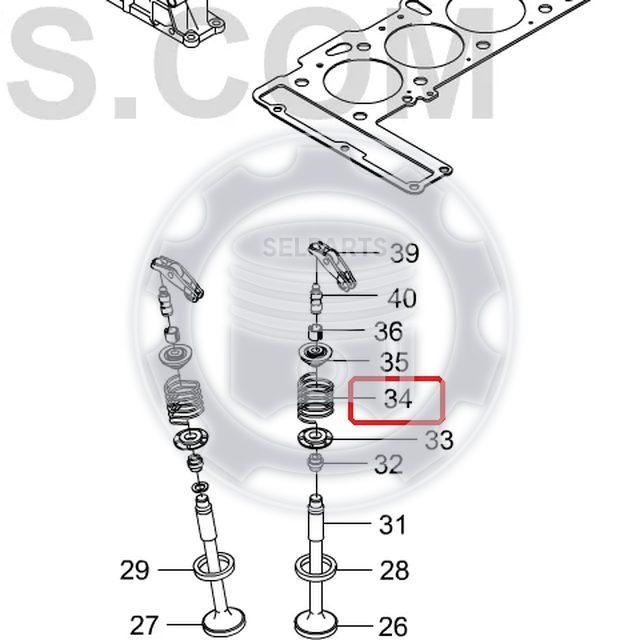 Genuine Valve Spring 4 piece 6650530120 Ssangyong ACTYON SPORTS D20DT D27DT
