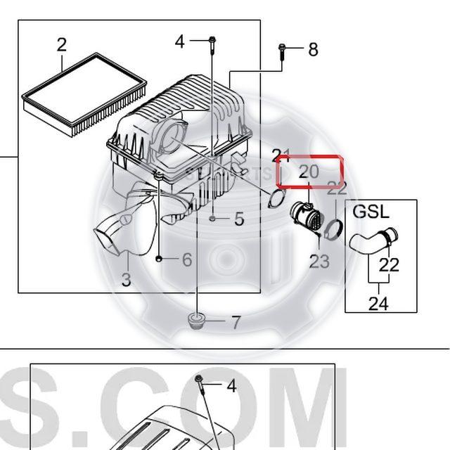 Air Mass Meter for STAVIC,ACTYON/SPORTS,KYRON,REXTON 2006MY