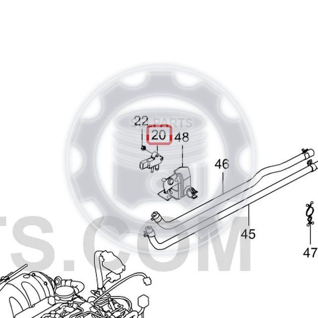 Genuine Pressure Transducer for ACTYON,KYRON,REXTON +CDPF #6651500358