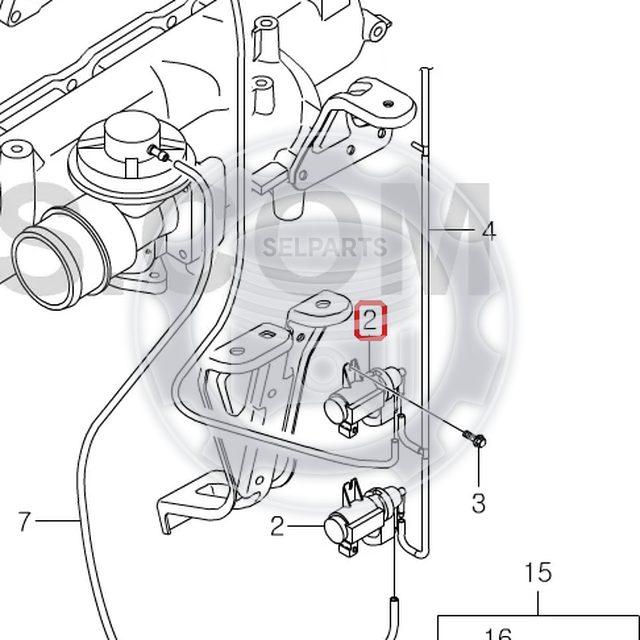 Genuine Vacuum Modulator 655403497 Ssangyong MUSSO SPORTS KORANDO