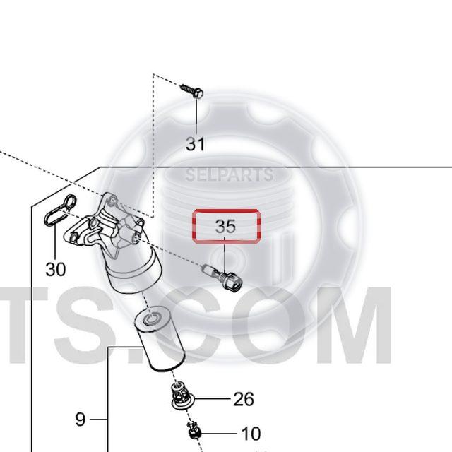 Genuine Oil Pressure Switch for Ssanyong TIVOLI,KORANDO2 #6655420017