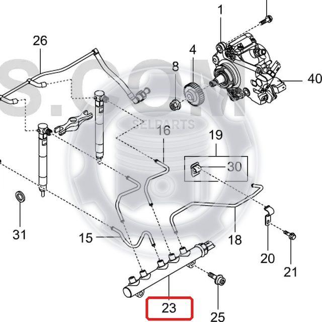 Genuine Fuel Rail for STAVIC,KORANDO/SPORTS,REXTON +D20R #6710700195