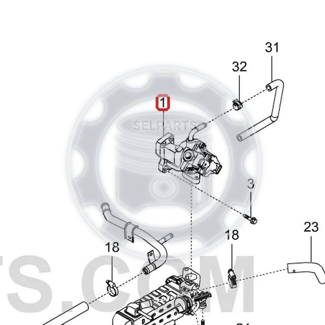 Ssangyong EGR Valve 6711400460 REXTON, KORANDO C D20R D22R