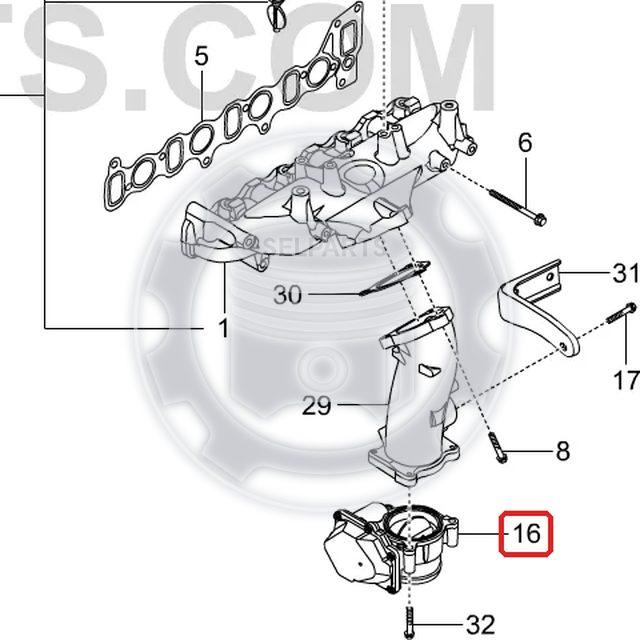 Genuine Electric Throttle Body 6711410225 Ssangyong ACTYON KYRON