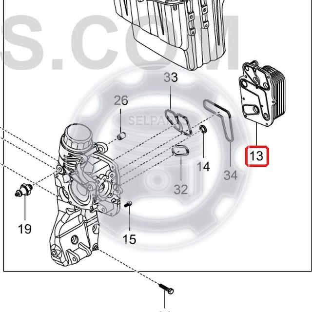 Genuine Oil Cooler Ssangyong STAVIC,KORANDO/SPORTS,REXTON +D20R/D22R