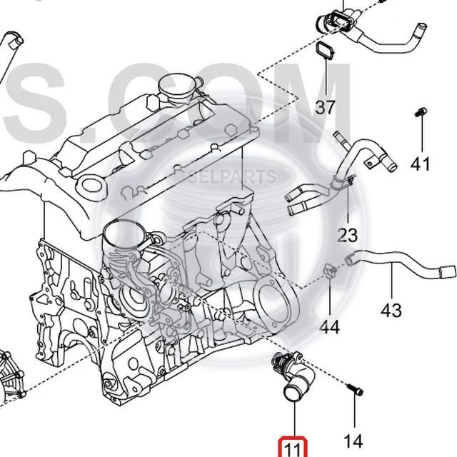 Genuine Thermostat for STAVIC,KORANDO/SPORTS,REXTON D20R #6712030175