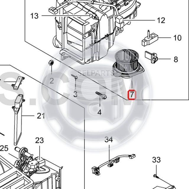 Genuine Front Blower Motor 6921008A21 Ssangyong RODIUS/STAVIC +FATC
