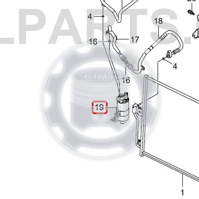 Receiver Drier&Bracket 6850031012 Ssangyong ACTYON, ACTYON SPORTS