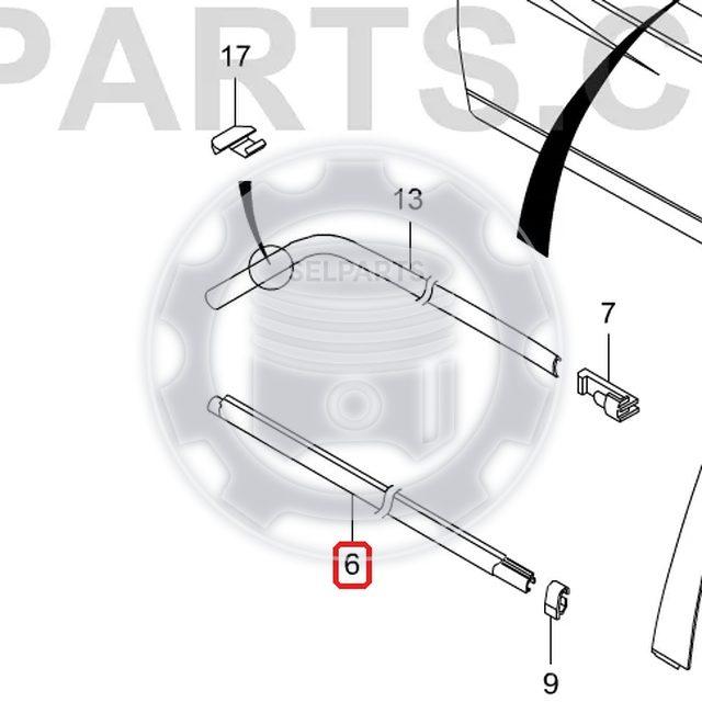 Door Belt Out Side Weather Strip Pair for Ssangyong KORANDO 96~05