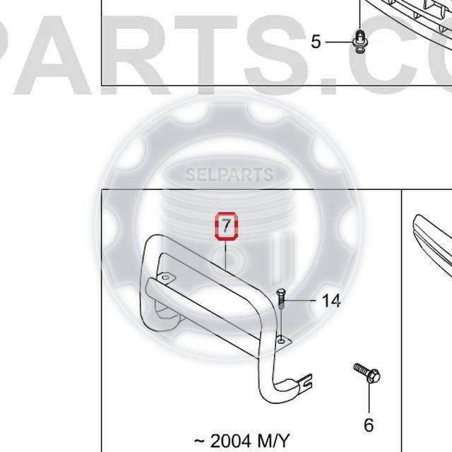 Genuine Front Nudge Bar No Painting Ssangyong KORANDO