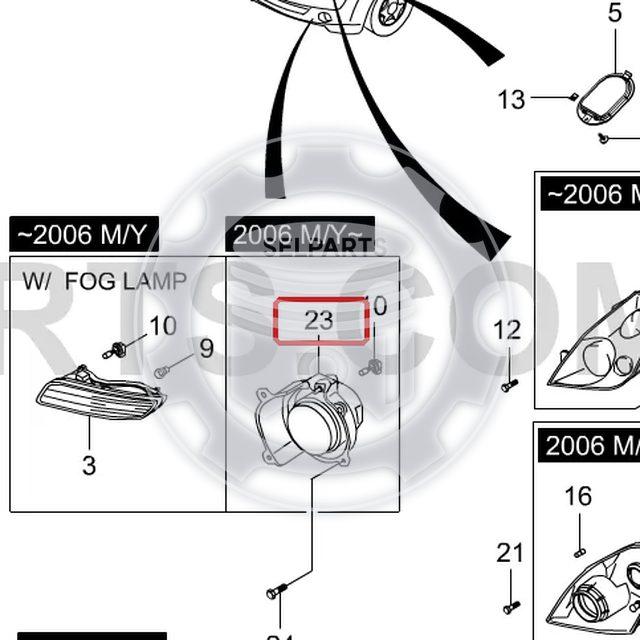 Genuine Front Fog Lamp RH 8320208C00 for Ssangyong REXTON 2013~2017