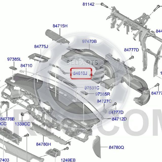 Genuine BRKT ASSY-CLUSTER SUPPORT for Hyundai Palisade #84724S8000